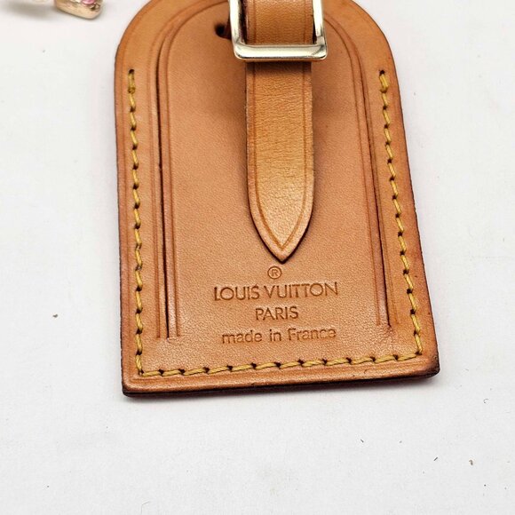 Authentic Louis Vuitton Luggage Tag with Unbranded Keycharm, Keychain 12-041525 - Picture 6 of 8